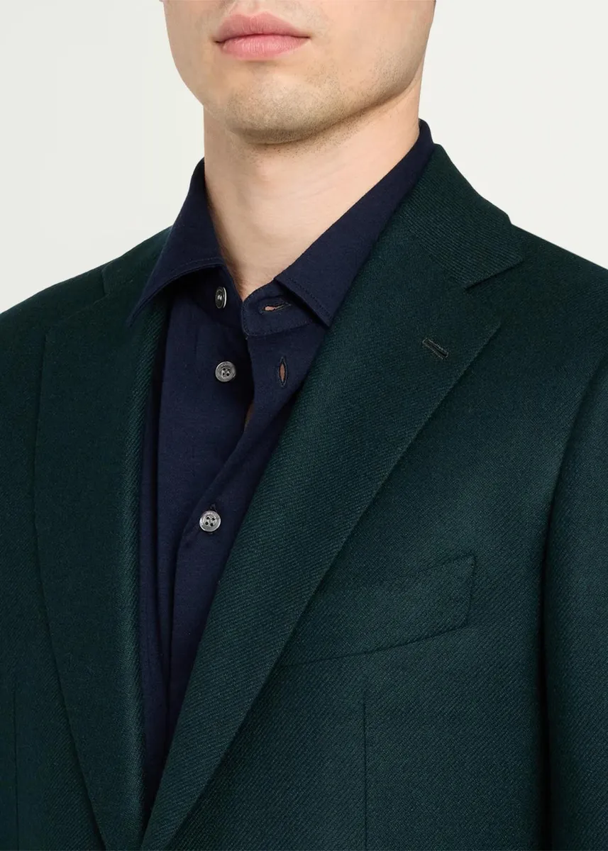 Cesare Attolini Men's Cashmere Plaid Single-Breasted Sport Coat | Thumbnail 9