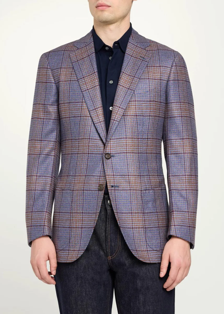Cesare Attolini Plaid Wool Blazer | Thumbnail 4 Cesare Attolini Plaid Wool Blazer | Thumbnail 4