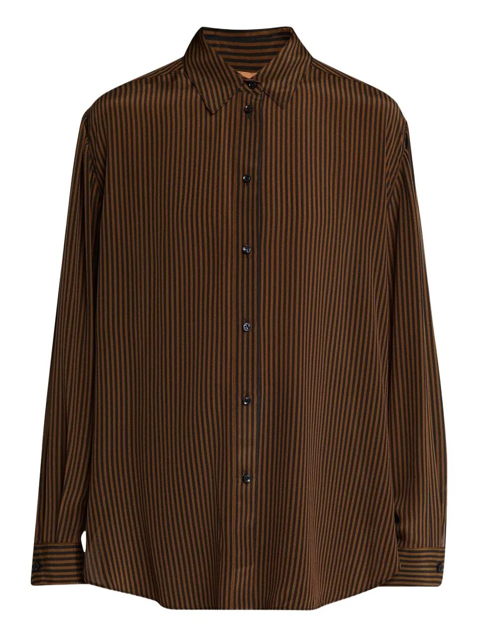 Jamie Haller The Lucy Striped Silk Button-Down Blouse