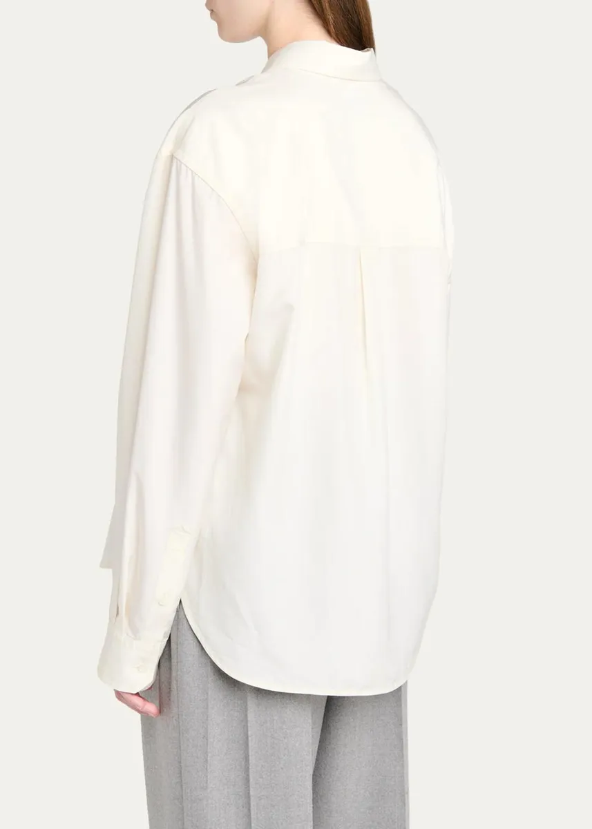 Bottega Veneta Silk Taffeta Button-Down Shirt | Thumbnail 3