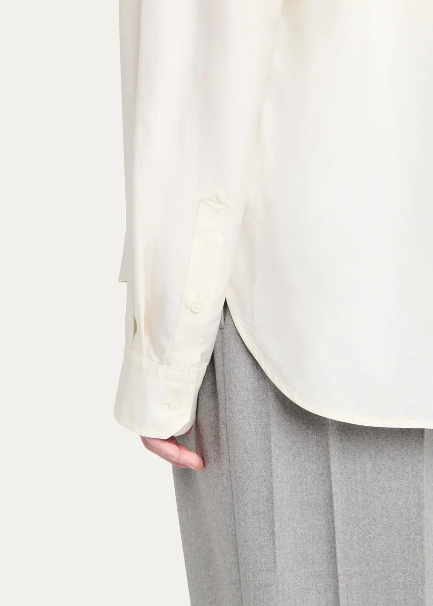 Bottega Veneta Silk Taffeta Button-Down Shirt | Thumbnail 5