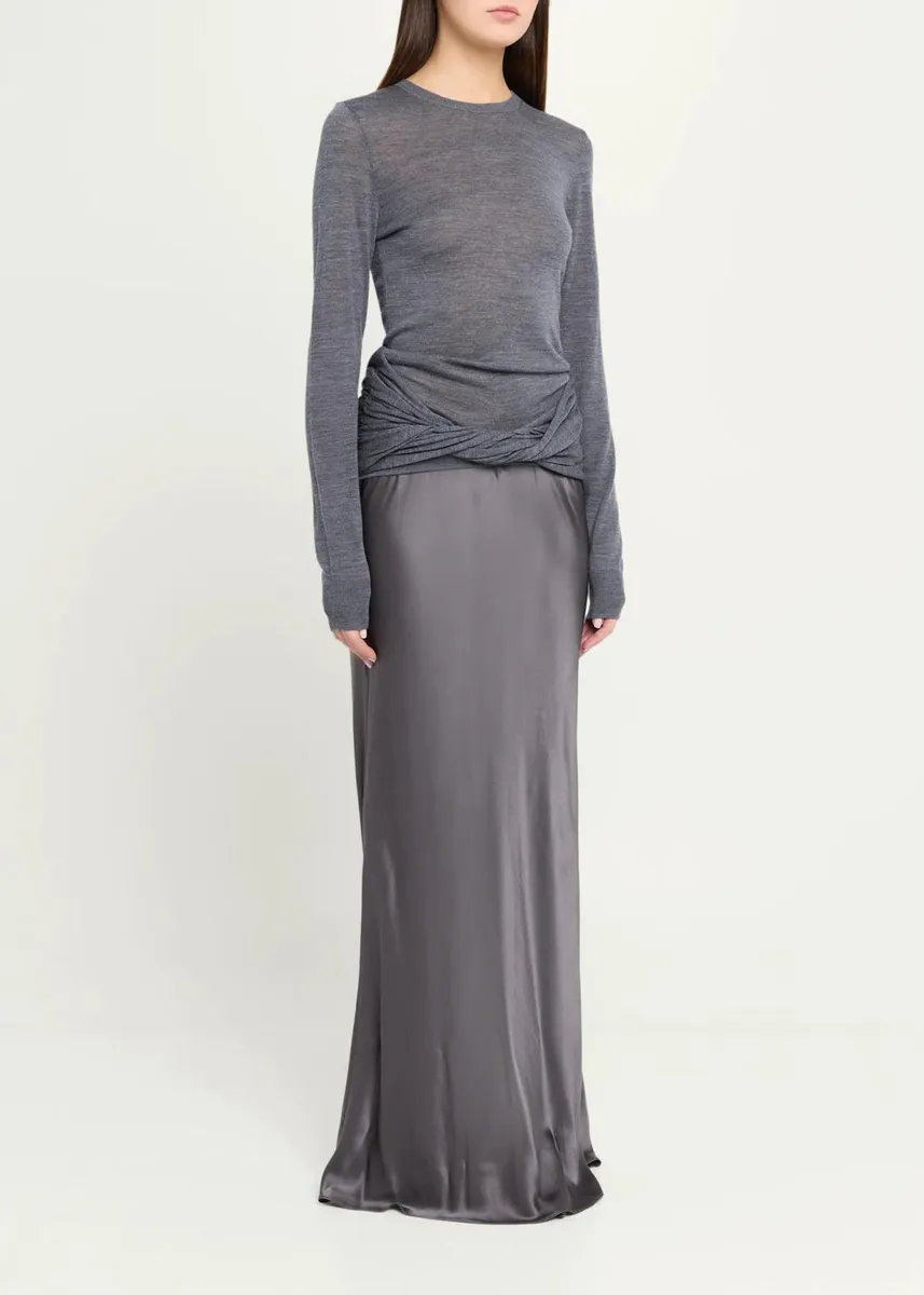 Christopher Esber Mixed-Media Meril Knit Monument Maxi Dress | Thumbnail 4
