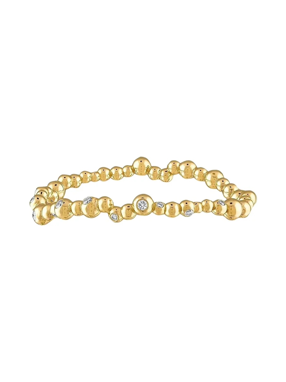 Petillant Perle 18K Yellow Gold Diamond Bangle Petillant Perle 18K Yellow Gold Diamond Bangle