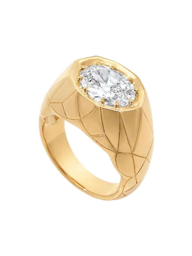 Facette 18K Yellow Gold Diamond Ring Facette 18K Yellow Gold Diamond Ring