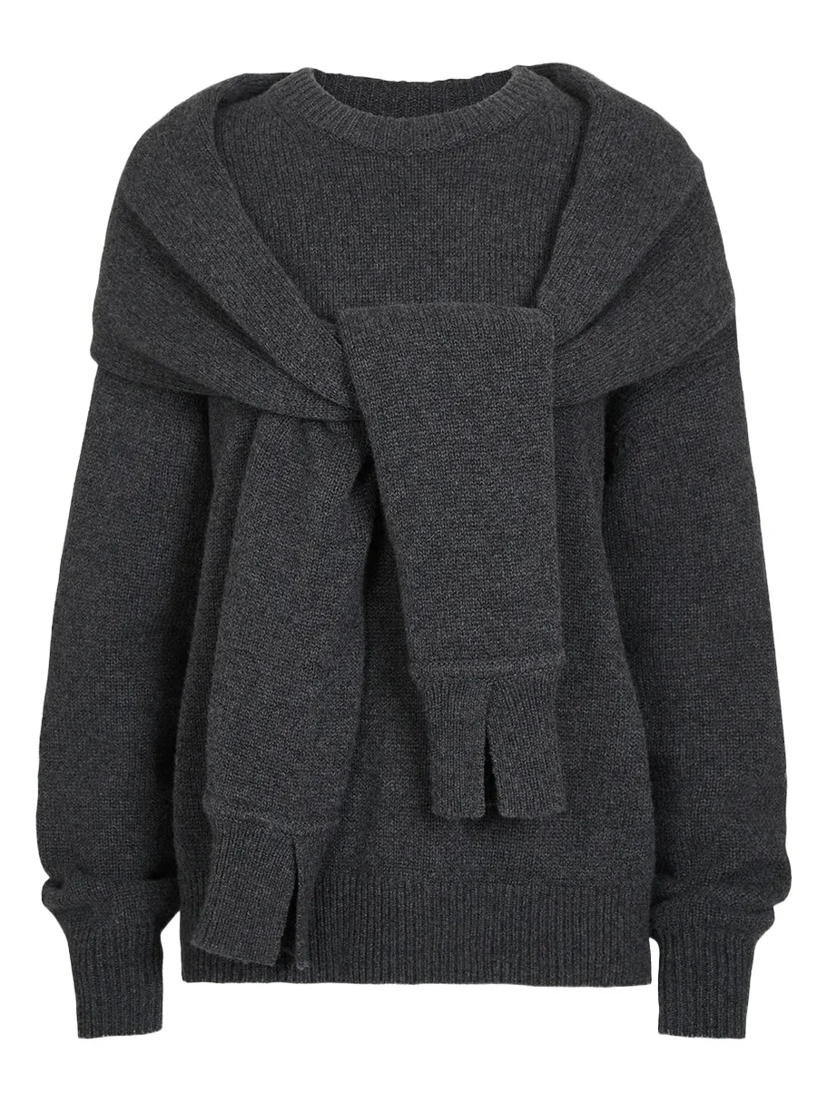 TWP Shrug Cashmere Crewneck Sweater