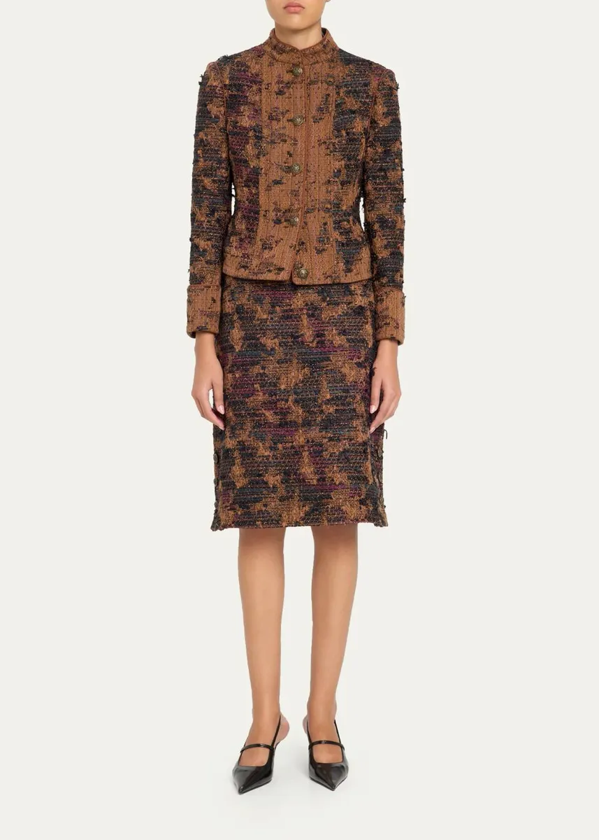 Kobi Halperin Olsen Tweed Knee-Length Skirt | Thumbnail 2 Kobi Halperin Olsen Tweed Knee-Length Skirt | Thumbnail 2