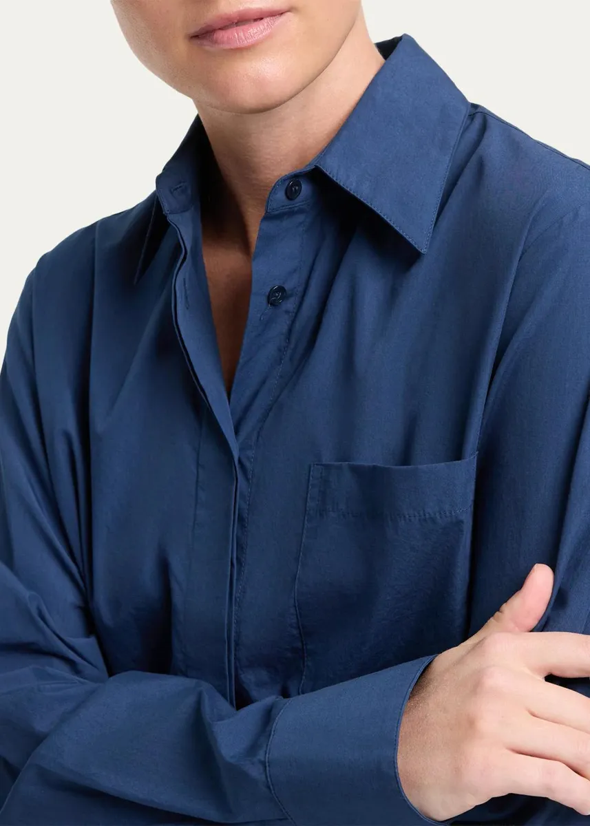 TWP Cowboy Shirt in Super Compact Poplin | Thumbnail 5 TWP Cowboy Shirt in Super Compact Poplin | Thumbnail 5