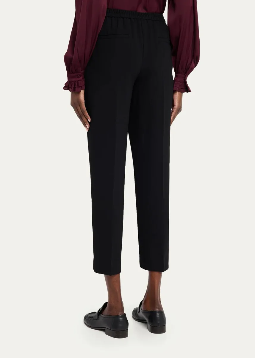 Kobi Halperin Aubree Tapered Crepe Ankle Pants | Thumbnail 3