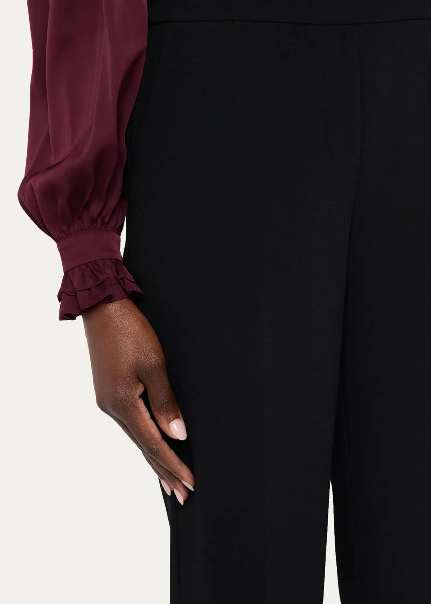 Kobi Halperin Aubree Tapered Crepe Ankle Pants | Thumbnail 5