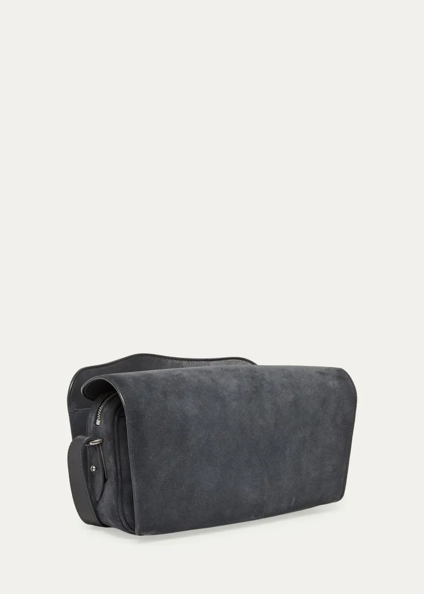 Balenciaga Waxed Suede Shoulder Bag | Thumbnail 3 Balenciaga Waxed Suede Shoulder Bag | Thumbnail 3