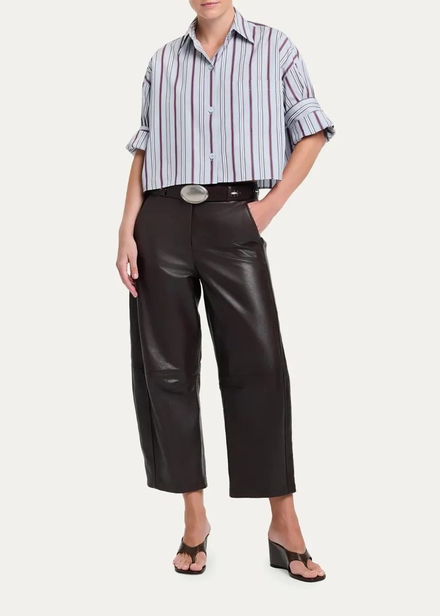 TWP Leather Slouchy BF Trousers | Thumbnail 2 TWP Leather Slouchy BF Trousers | Thumbnail 2