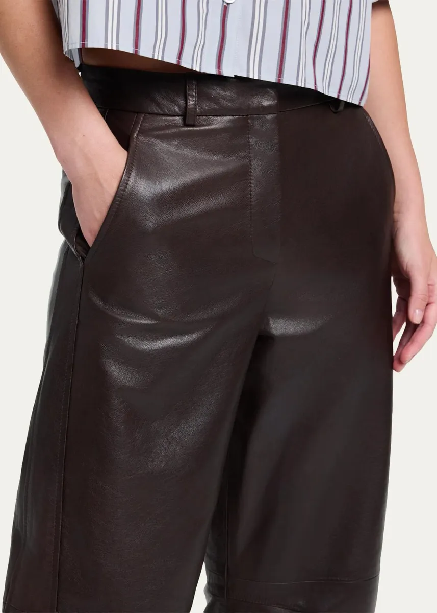 TWP Leather Slouchy BF Trousers | Thumbnail 5 TWP Leather Slouchy BF Trousers | Thumbnail 5