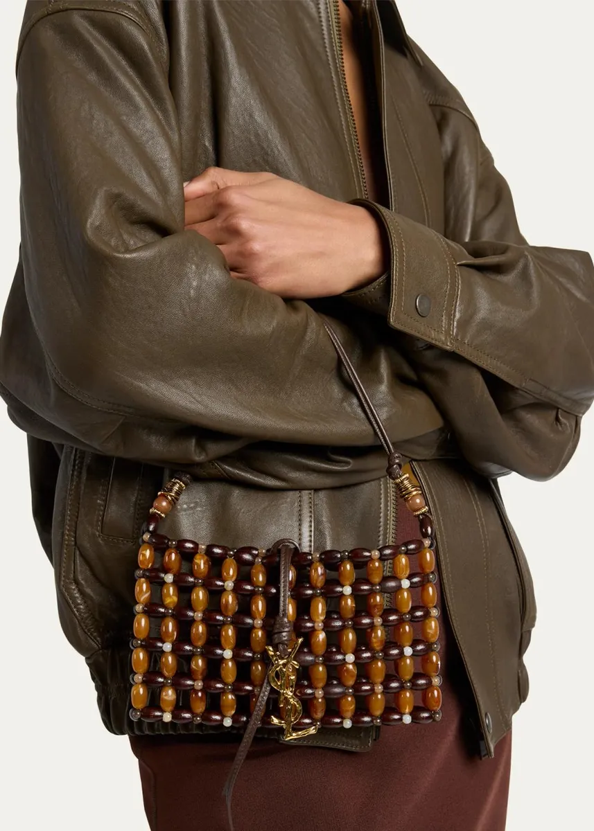 Saint Laurent Evening Beaded Shoulder Bag | Thumbnail 2