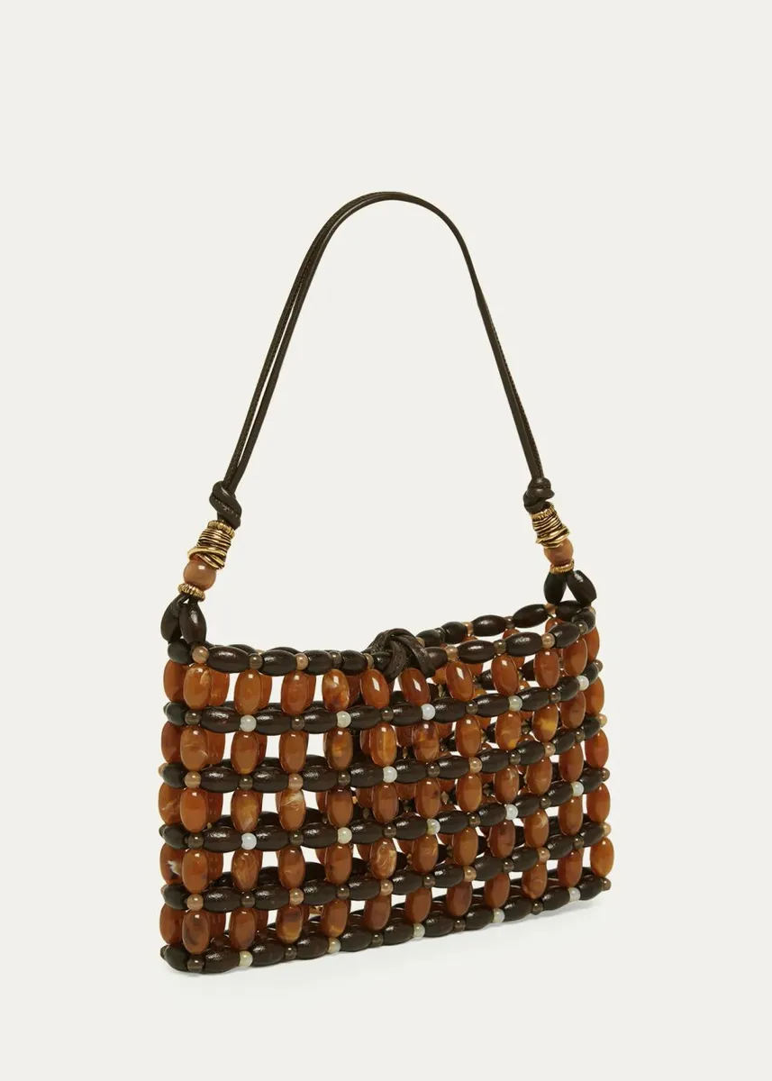 Saint Laurent Evening Beaded Shoulder Bag | Thumbnail 3