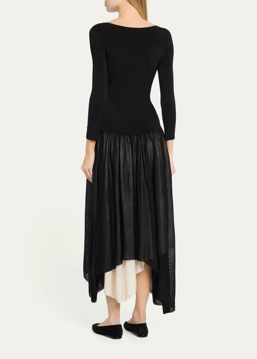 Maria McManus Boat-Neck Colorblock Midi Dress | Thumbnail 3 Maria McManus Boat-Neck Colorblock Midi Dress | Thumbnail 3