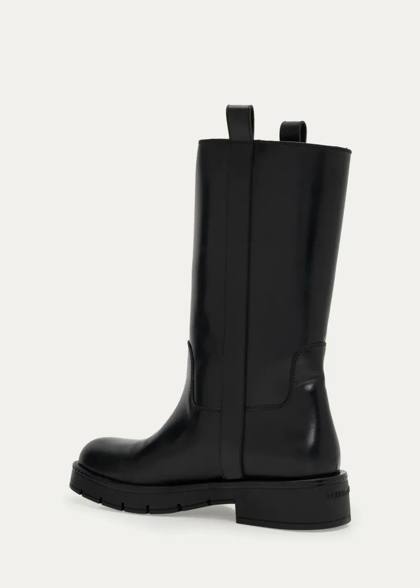 Ferragamo Nyves Leather Mid-Calf Boots | Thumbnail 4 Ferragamo Nyves Leather Mid-Calf Boots | Thumbnail 4