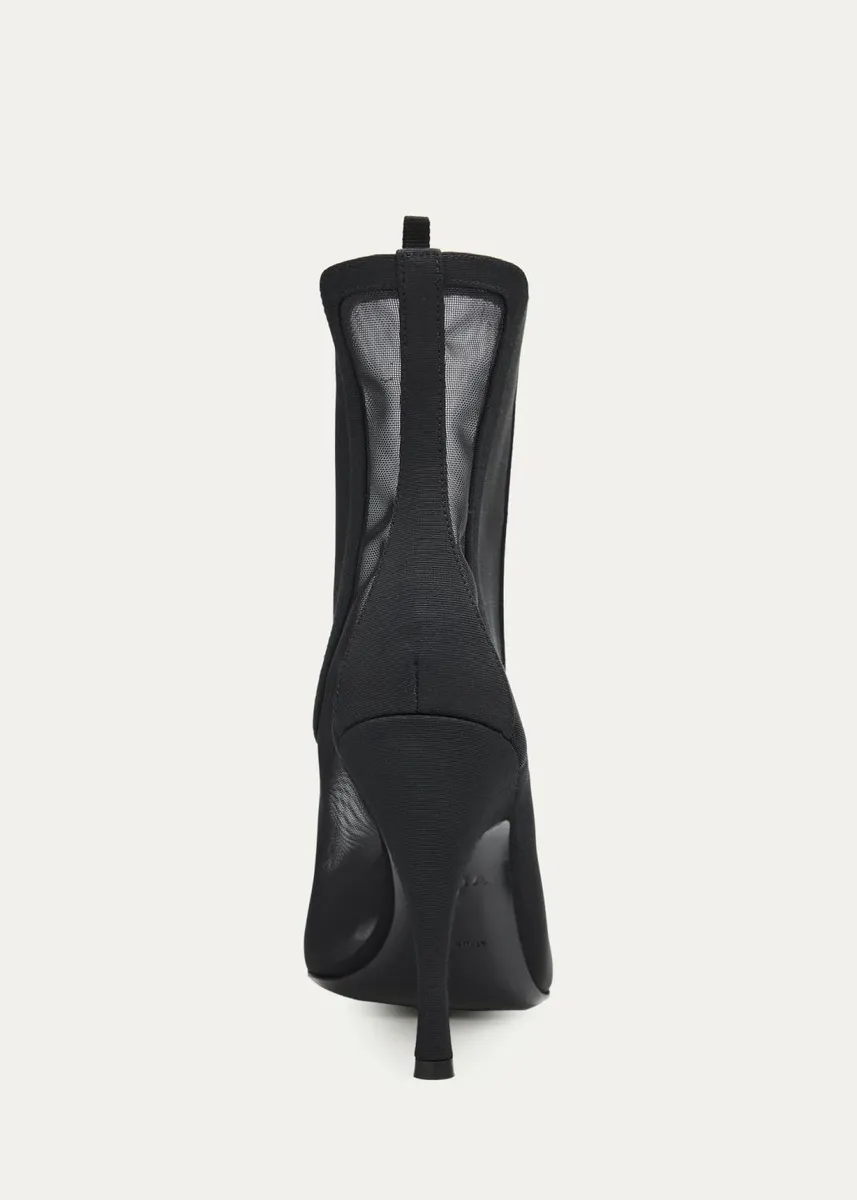 ALAÏA 100mm Mesh Chelsea Ankle Boots | Thumbnail 5