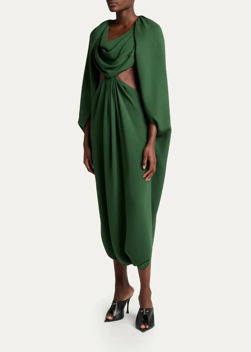Balenciaga Cape Draped Dress | Thumbnail 4 Balenciaga Cape Draped Dress | Thumbnail 4