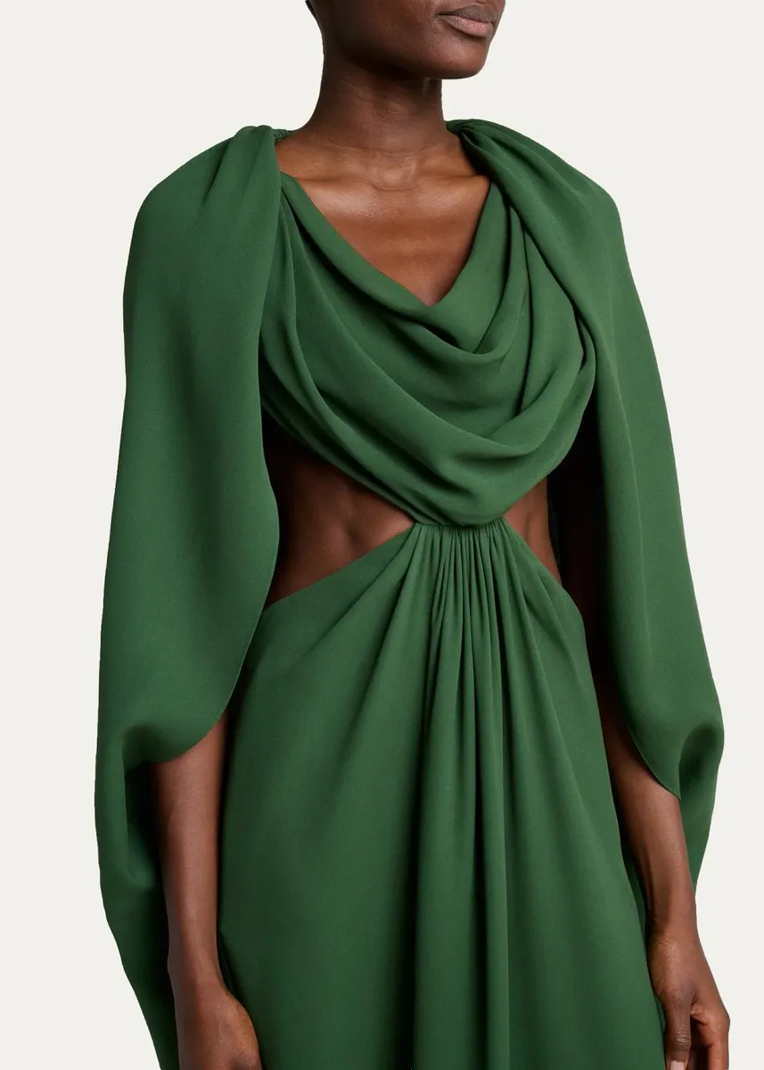 Balenciaga Cape Draped Dress | Thumbnail 5 Balenciaga Cape Draped Dress | Thumbnail 5