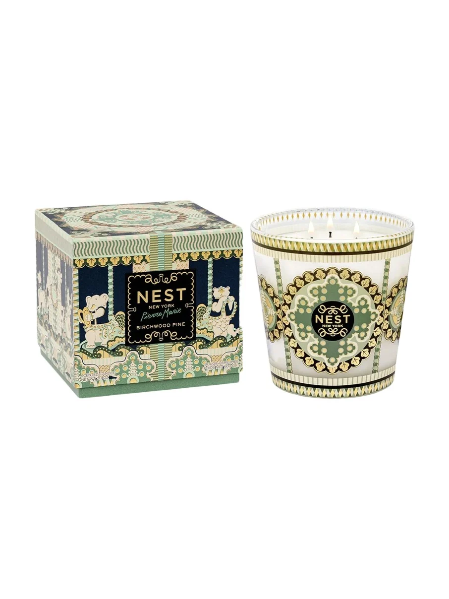 NEST New York x Pierre Marie Birchwood Pine 3-Wick Candle, 21.2 oz.