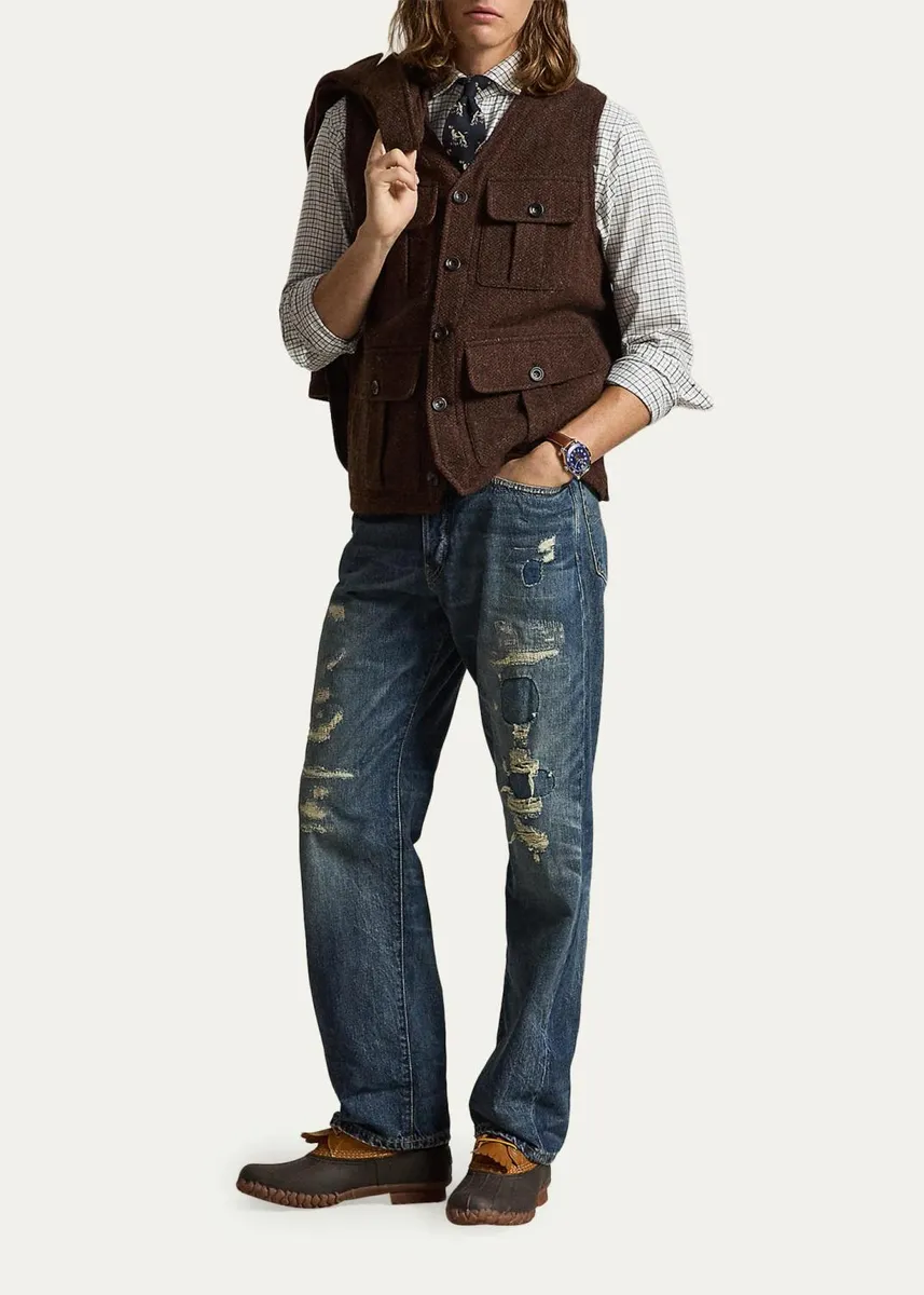 Polo Ralph Lauren Men's Classic Fit Tattersall Twill Shirt | Thumbnail 2 Polo Ralph Lauren Men's Classic Fit Tattersall Twill Shirt | Thumbnail 2