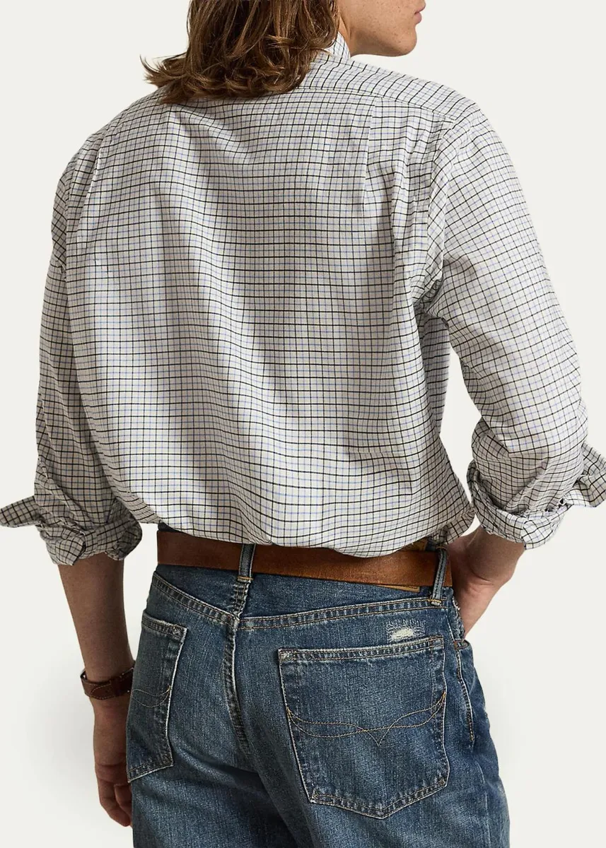 Polo Ralph Lauren Men's Classic Fit Tattersall Twill Shirt | Thumbnail 3 Polo Ralph Lauren Men's Classic Fit Tattersall Twill Shirt | Thumbnail 3