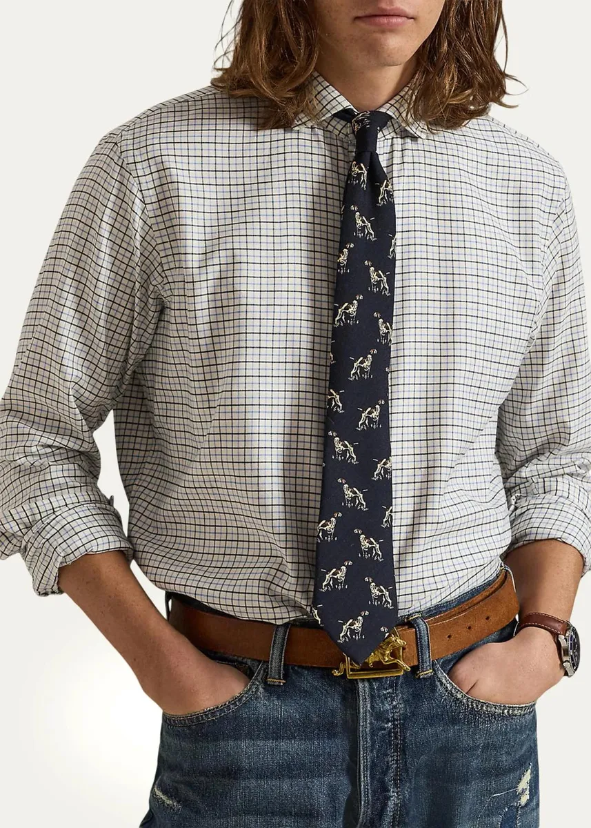 Polo Ralph Lauren Men's Classic Fit Tattersall Twill Shirt | Thumbnail 4 Polo Ralph Lauren Men's Classic Fit Tattersall Twill Shirt | Thumbnail 4