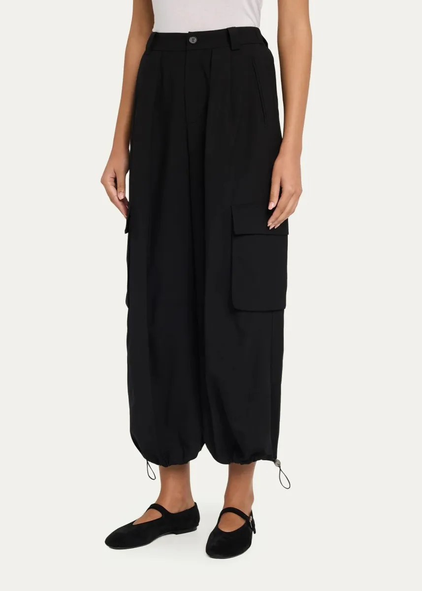Sea Jemima Wool Balloon-Leg Crop Cargo Pants | Thumbnail 4 Sea Jemima Wool Balloon-Leg Crop Cargo Pants | Thumbnail 4