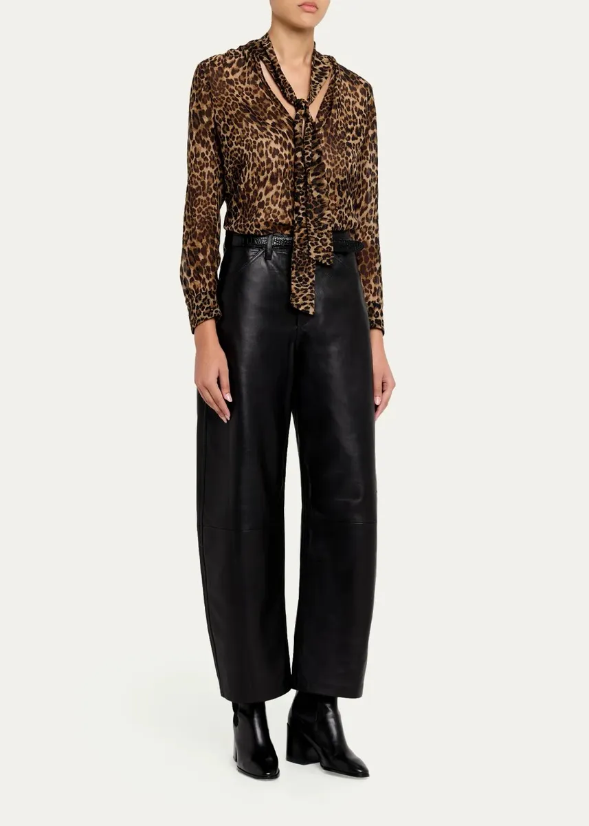 Nili Lotan Janese Paisley Silk Neck-Scarf Blouse | Thumbnail 6