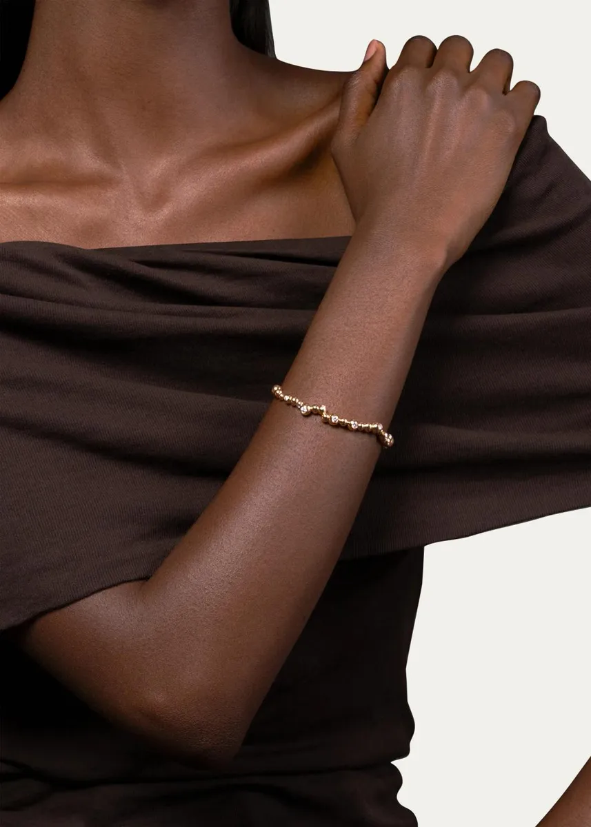 Reza Petillant Perle 18K Rose Gold Diamond Bangle | Thumbnail 2 Reza Petillant Perle 18K Rose Gold Diamond Bangle | Thumbnail 2