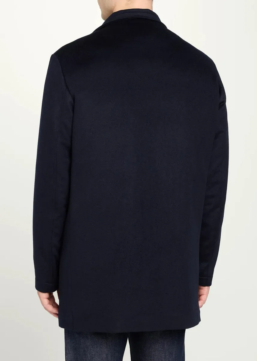 Cesare Attolini Men's Cashmere Stand-Collar Car Coat | Thumbnail 3 Cesare Attolini Men's Cashmere Stand-Collar Car Coat | Thumbnail 3