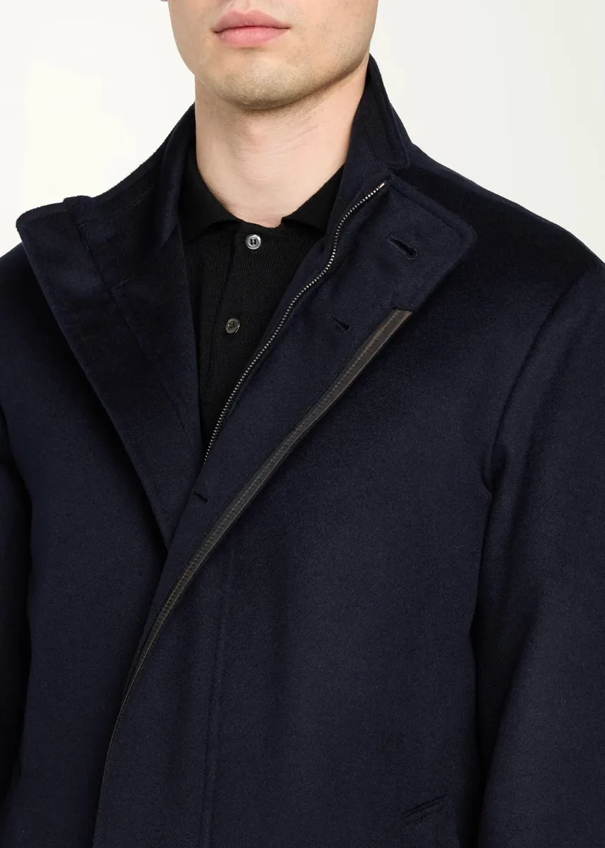 Cesare Attolini Men's Cashmere Stand-Collar Car Coat | Thumbnail 5 Cesare Attolini Men's Cashmere Stand-Collar Car Coat | Thumbnail 5