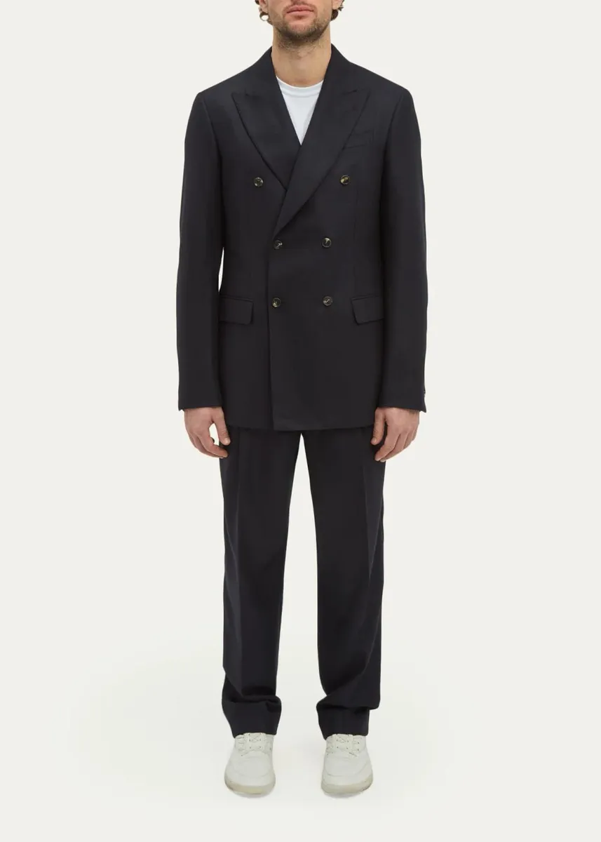 Gabriela Hearst Men's Arthur Wool-Cashmere Pants | Thumbnail 2