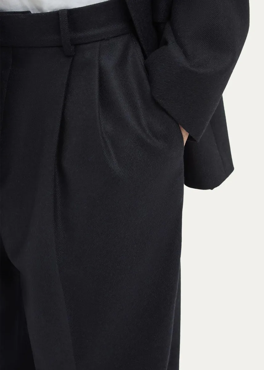 Gabriela Hearst Men's Arthur Wool-Cashmere Pants | Thumbnail 3