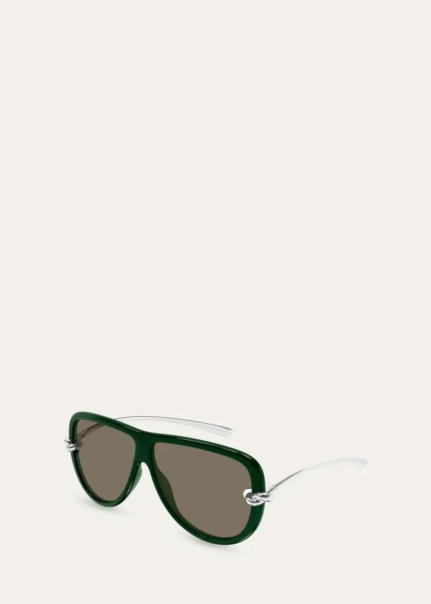 Bottega Veneta Knot 61MM Aviator Sunglasses | Thumbnail 2