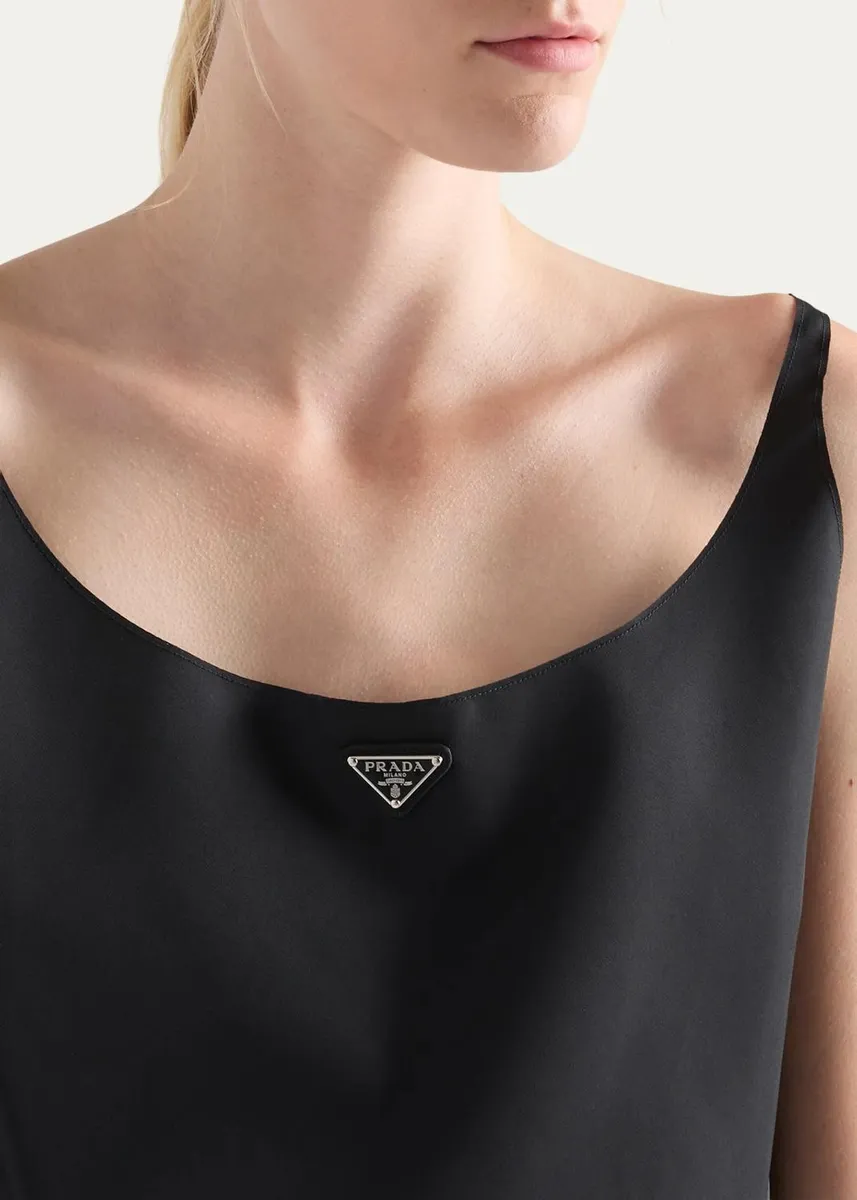 Prada Re-Nylon Sleeveless Scoop-Neck Top | Thumbnail 4
