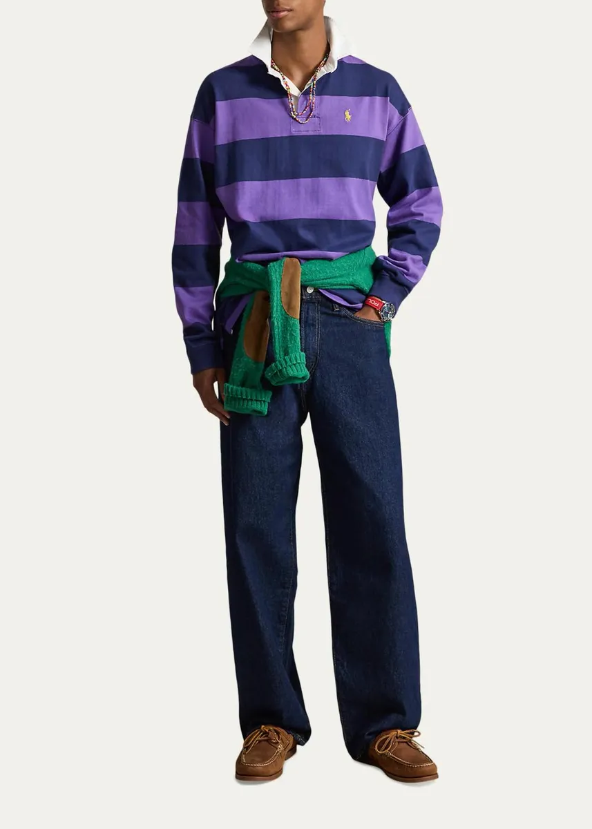 Polo Ralph Lauren Men's Rivington Dark Wash Relaxed Jeans | Thumbnail 2 Polo Ralph Lauren Men's Rivington Dark Wash Relaxed Jeans | Thumbnail 2