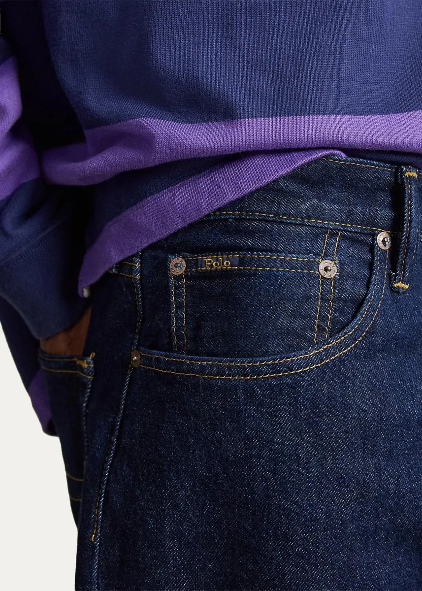 Polo Ralph Lauren Men's Rivington Dark Wash Relaxed Jeans | Thumbnail 5 Polo Ralph Lauren Men's Rivington Dark Wash Relaxed Jeans | Thumbnail 5