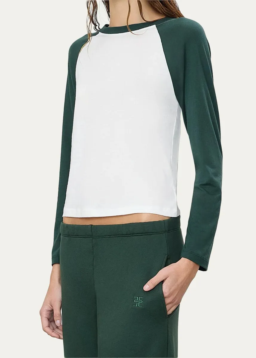ÉTERNE Long-Sleeve Baseball T-Shirt | Thumbnail 7