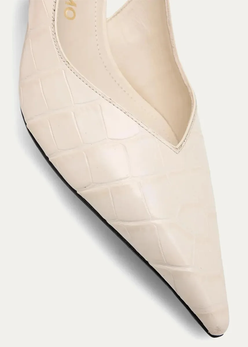 Ferragamo Dafne 70MM Croc-Embossed Slingback Pumps | Thumbnail 5 Ferragamo Dafne 70MM Croc-Embossed Slingback Pumps | Thumbnail 5
