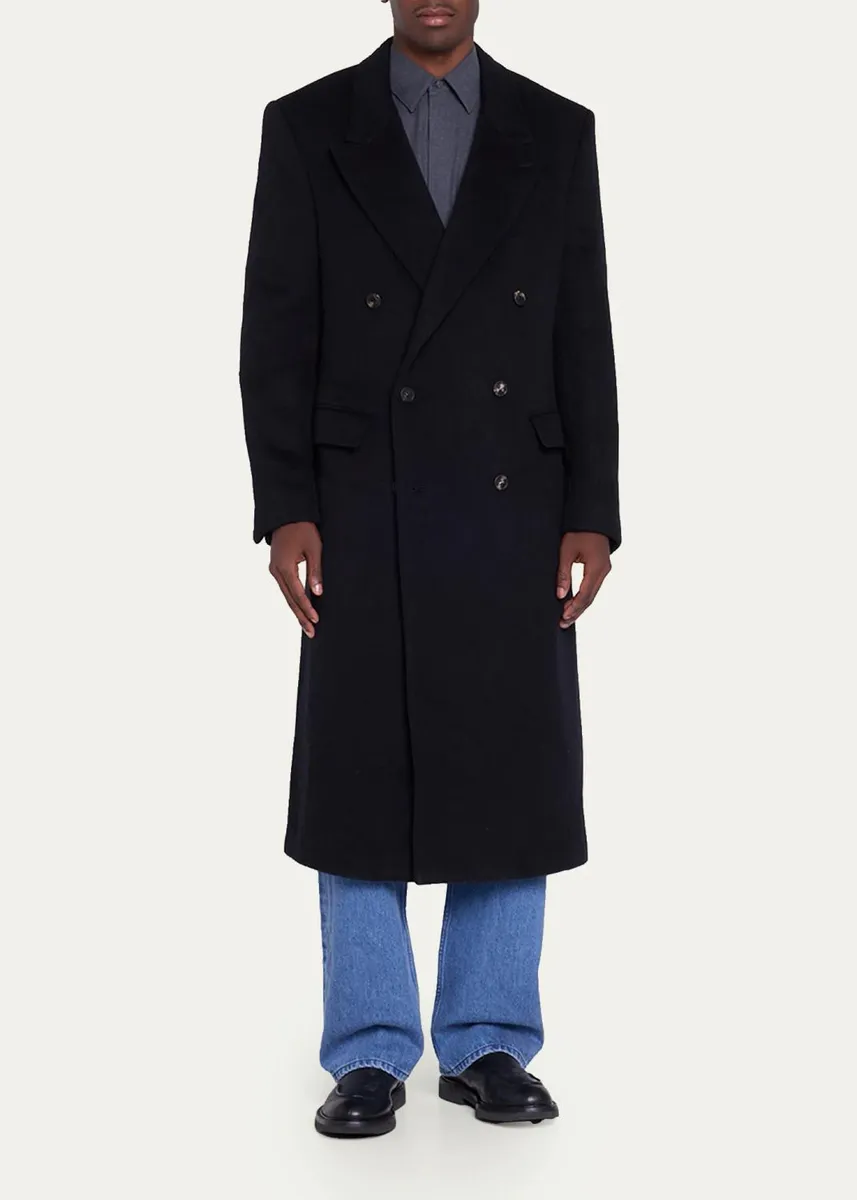 Gabriela Hearst Men's Brannick Cashmere Overcoat | Thumbnail 2