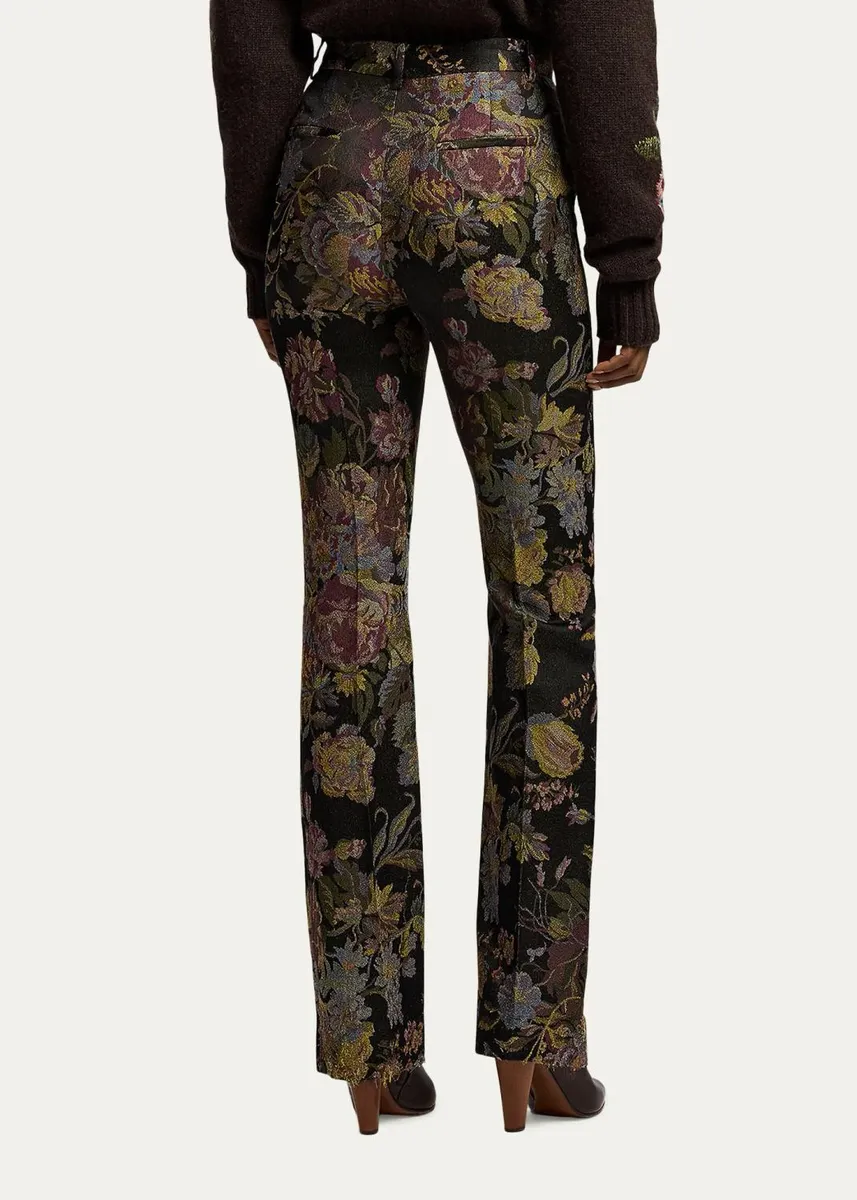 Ralph Lauren Collection Wrigley II Floral Jacquard Pants | Thumbnail 3 Ralph Lauren Collection Wrigley II Floral Jacquard Pants | Thumbnail 3