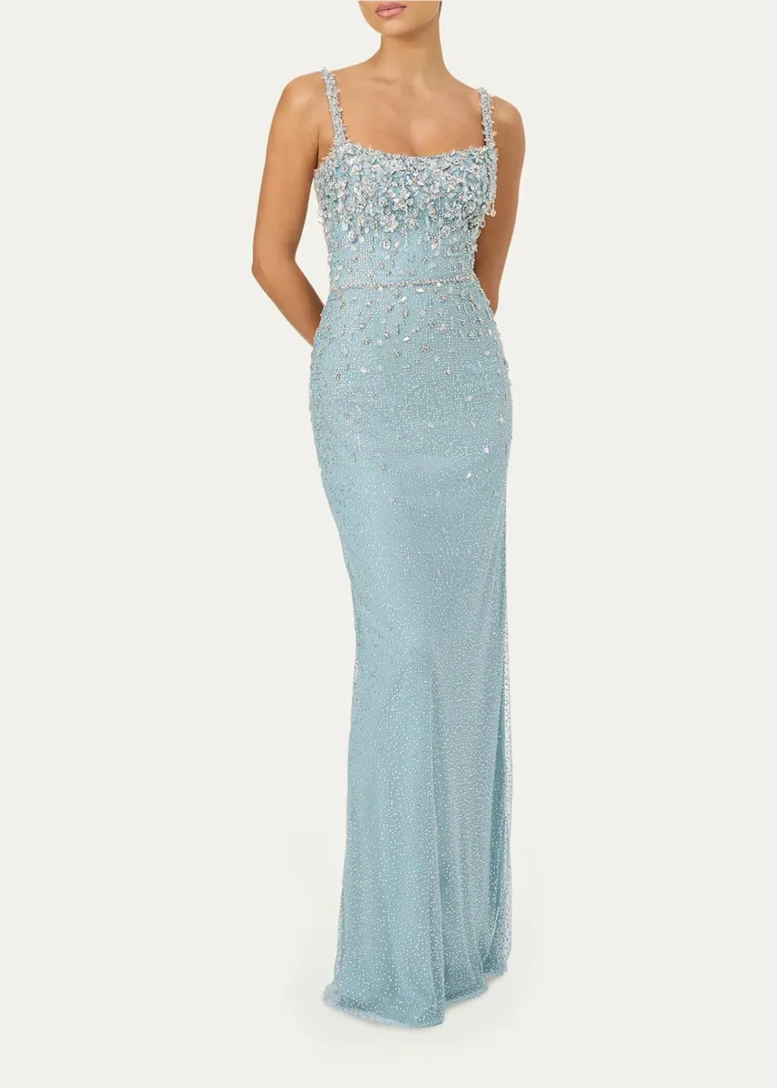 Jenny Packham Solstice Degrade Embellished Sleeveless Column Gown | Thumbnail 2 Jenny Packham Solstice Degrade Embellished Sleeveless Column Gown | Thumbnail 2