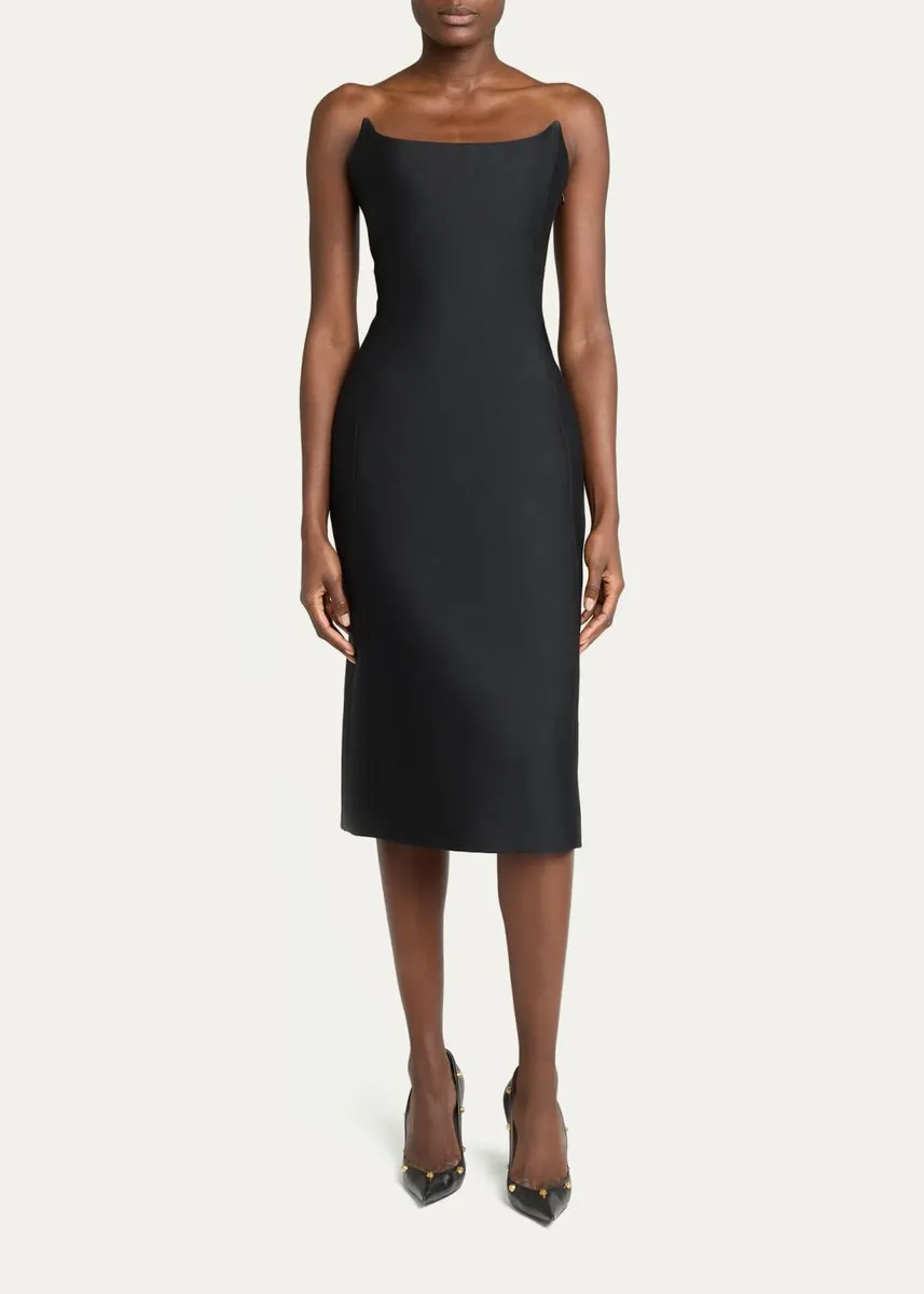 Balenciaga Bustier Midi Dress | Thumbnail 2 Balenciaga Bustier Midi Dress | Thumbnail 2