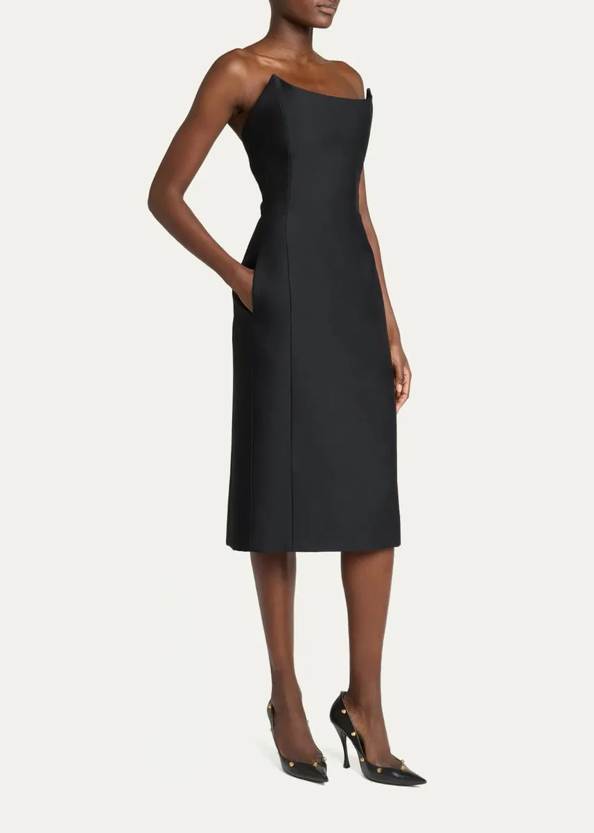 Balenciaga Bustier Midi Dress | Thumbnail 4 Balenciaga Bustier Midi Dress | Thumbnail 4