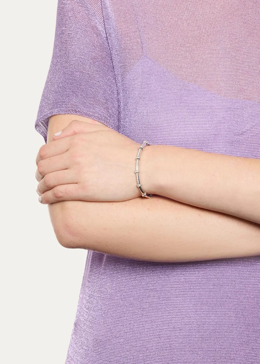 SIDNEY GARBER 18K White Gold Diamond Spring Bracelet | Thumbnail 2