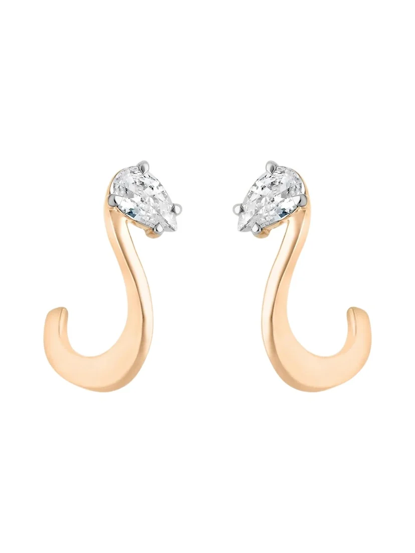 18K Diamond Pear Nova Earrings 18K Diamond Pear Nova Earrings