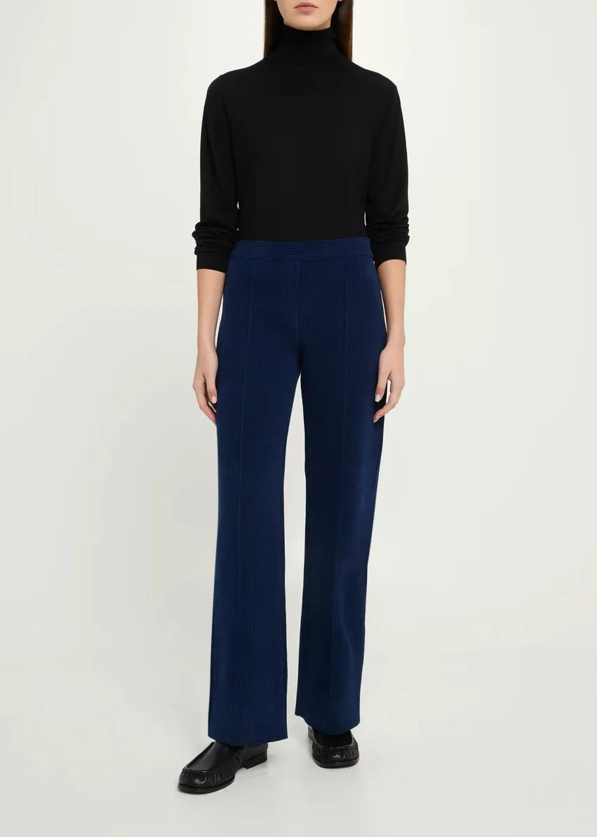 HIGH SPORT Cotton Corduroy Straight-Leg Pull-On Pants | Thumbnail 2 HIGH SPORT Cotton Corduroy Straight-Leg Pull-On Pants | Thumbnail 2