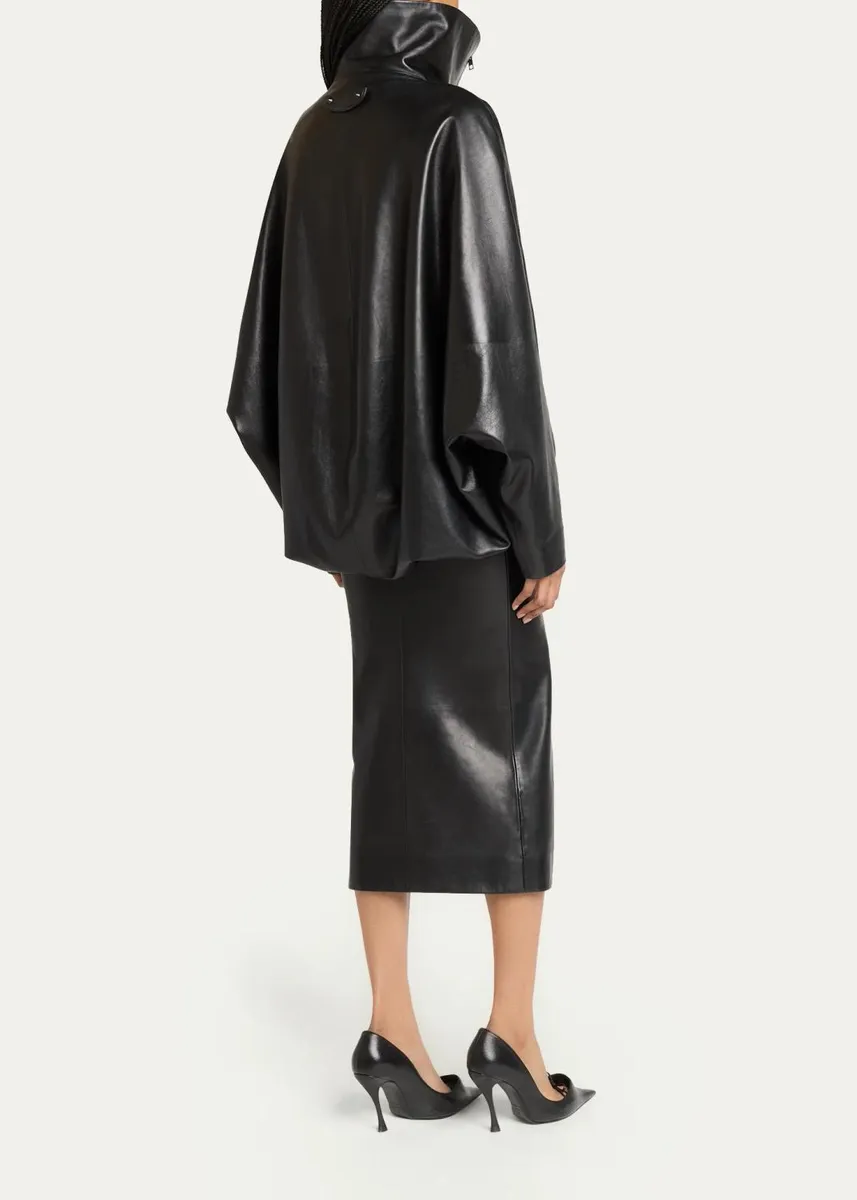 Balenciaga High Collar Blouson Skirted Jacket | Thumbnail 3