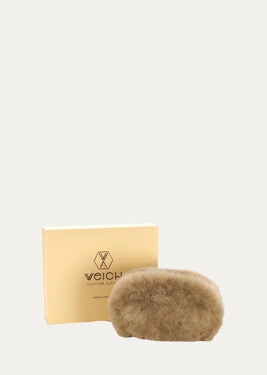 Weich Couture Alpaca Cesar Fur Travel Pouch | Thumbnail 3